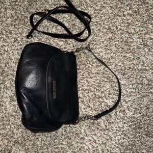 Michael Kors Bedford Black Leather Women's Bag with Built-in Wallet